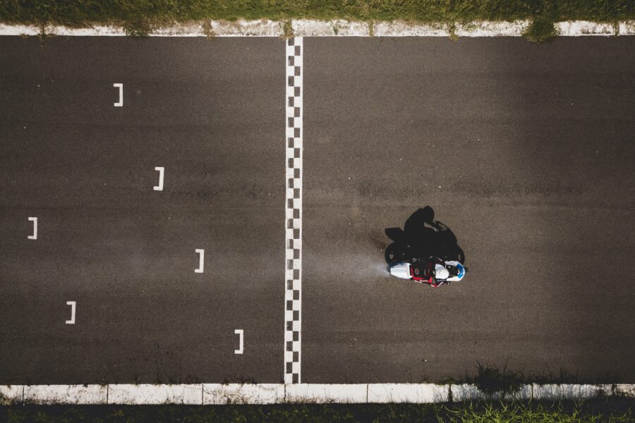 race track starting line